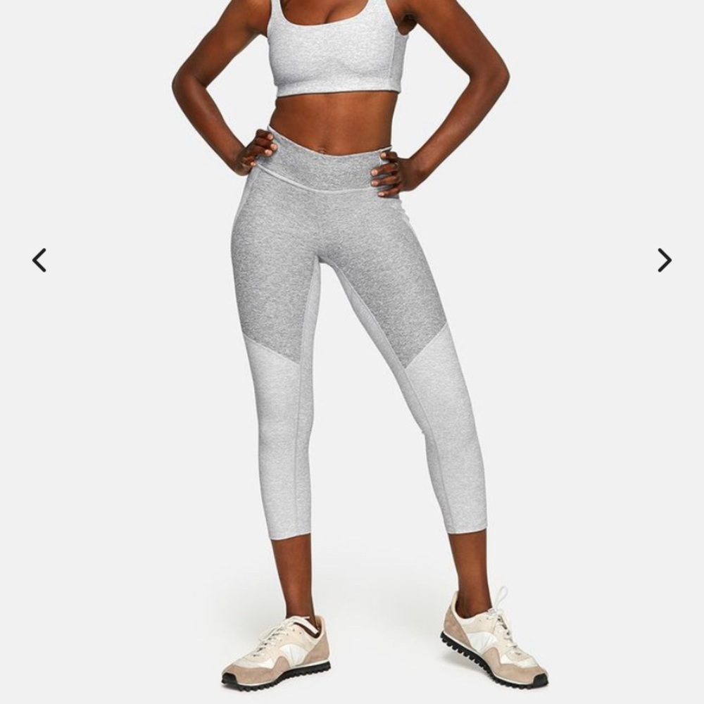 Outdoor Voices 3/4 Warmup Legging in Dove/Ash XS